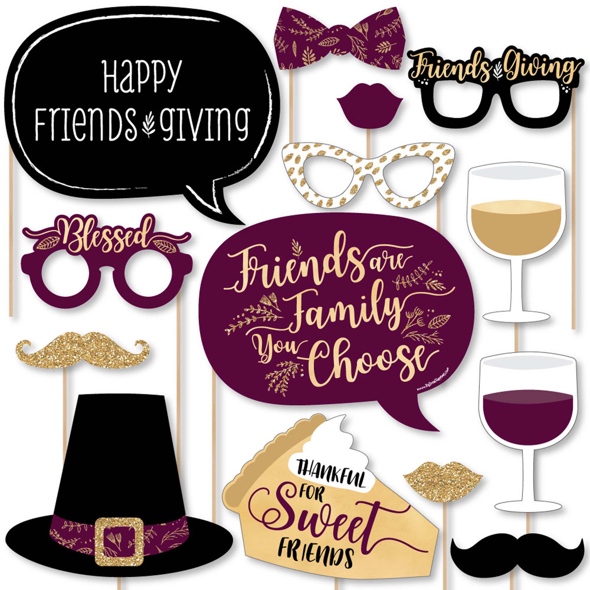 Big Dot Of Happiness Elegant Thankful For Friends Friendsgiving  Big Dot Of Happiness Elegant Thankful For Friends Friendsgiving
